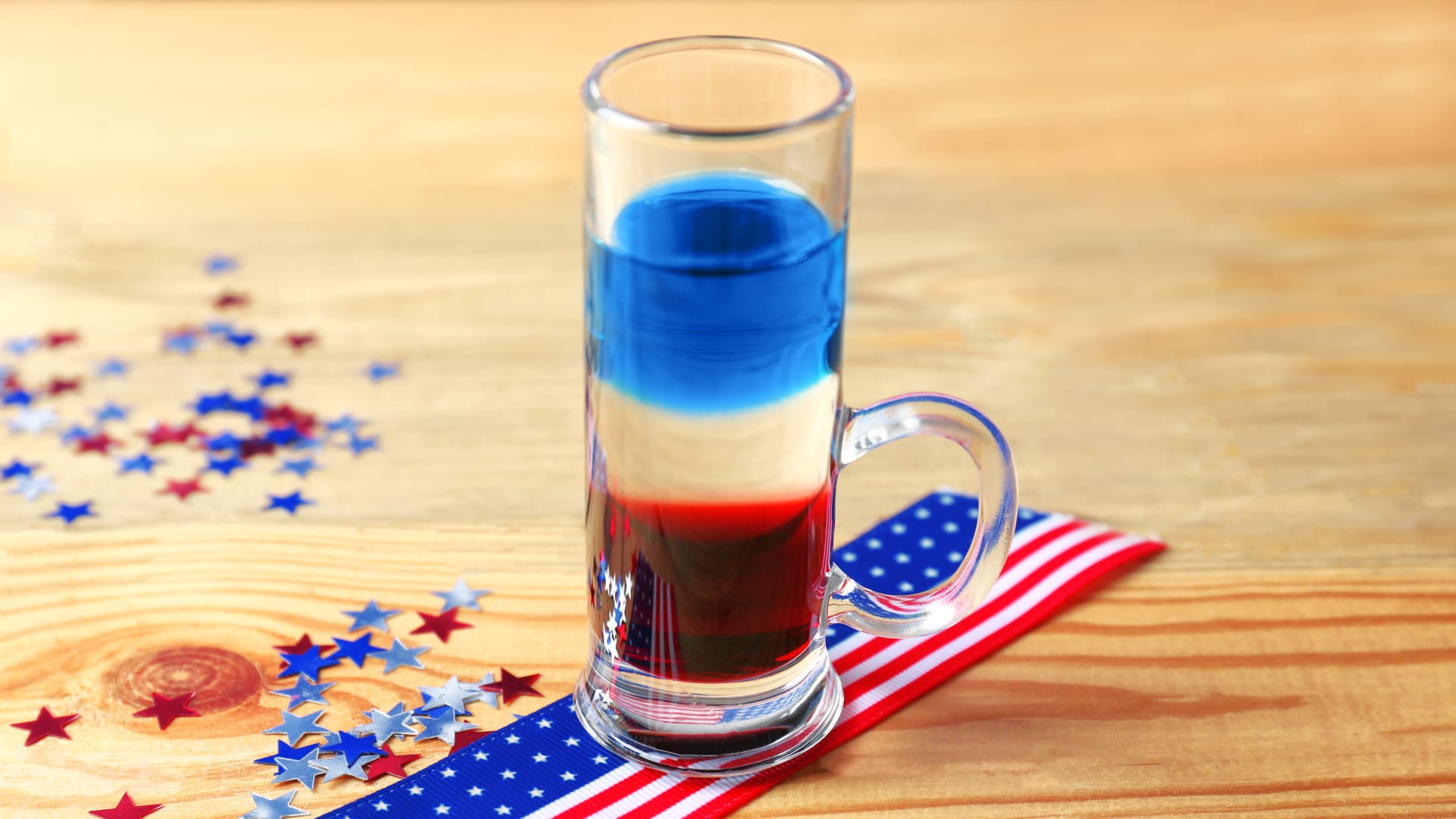 American Flag drink recipe