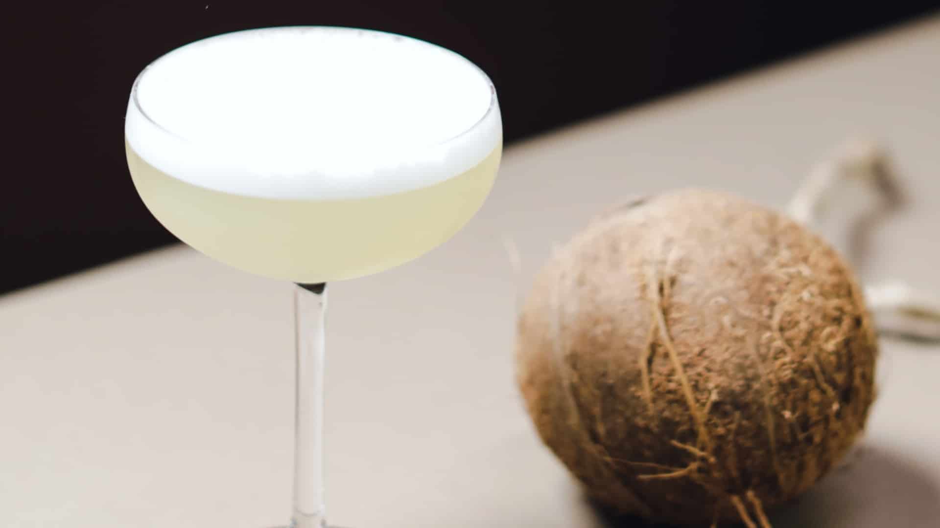 Coconut Rum Fizz drink recipe