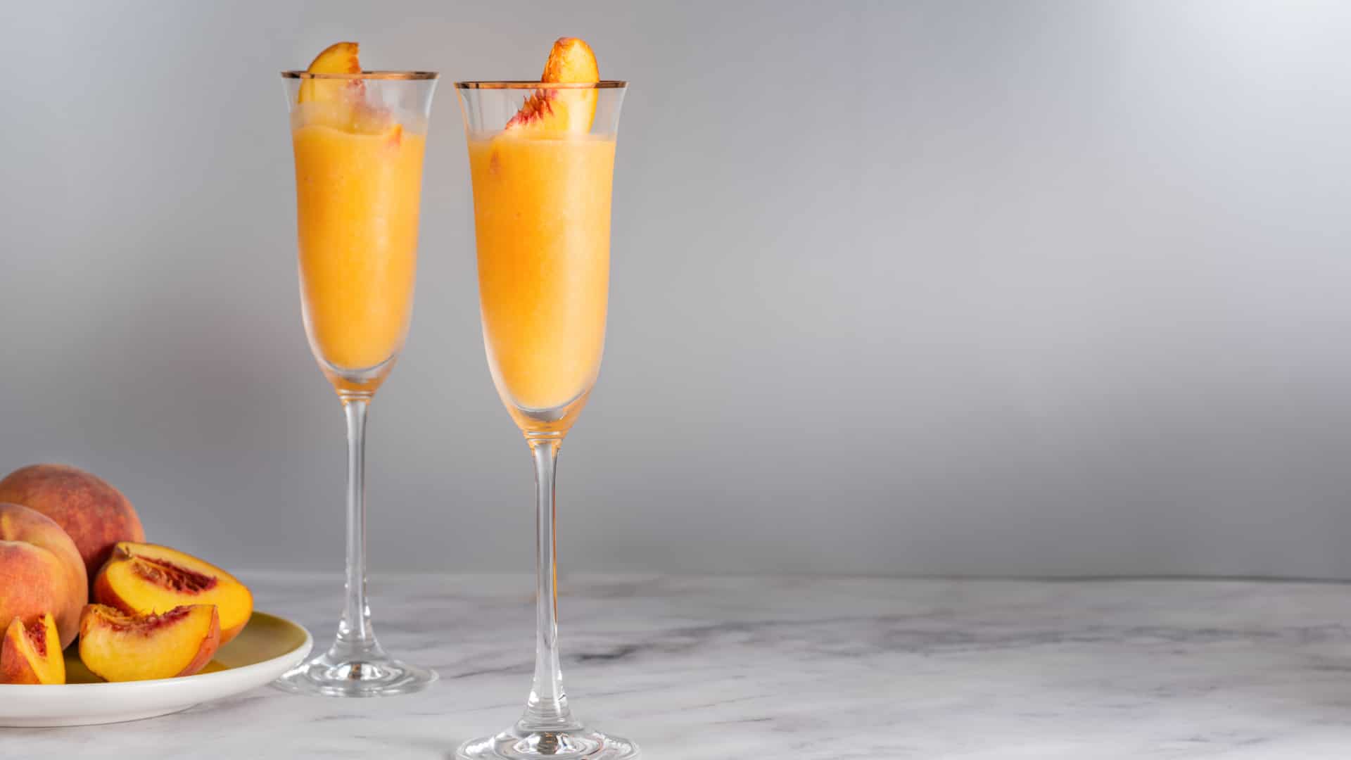 Frozen Bellini drink recipe